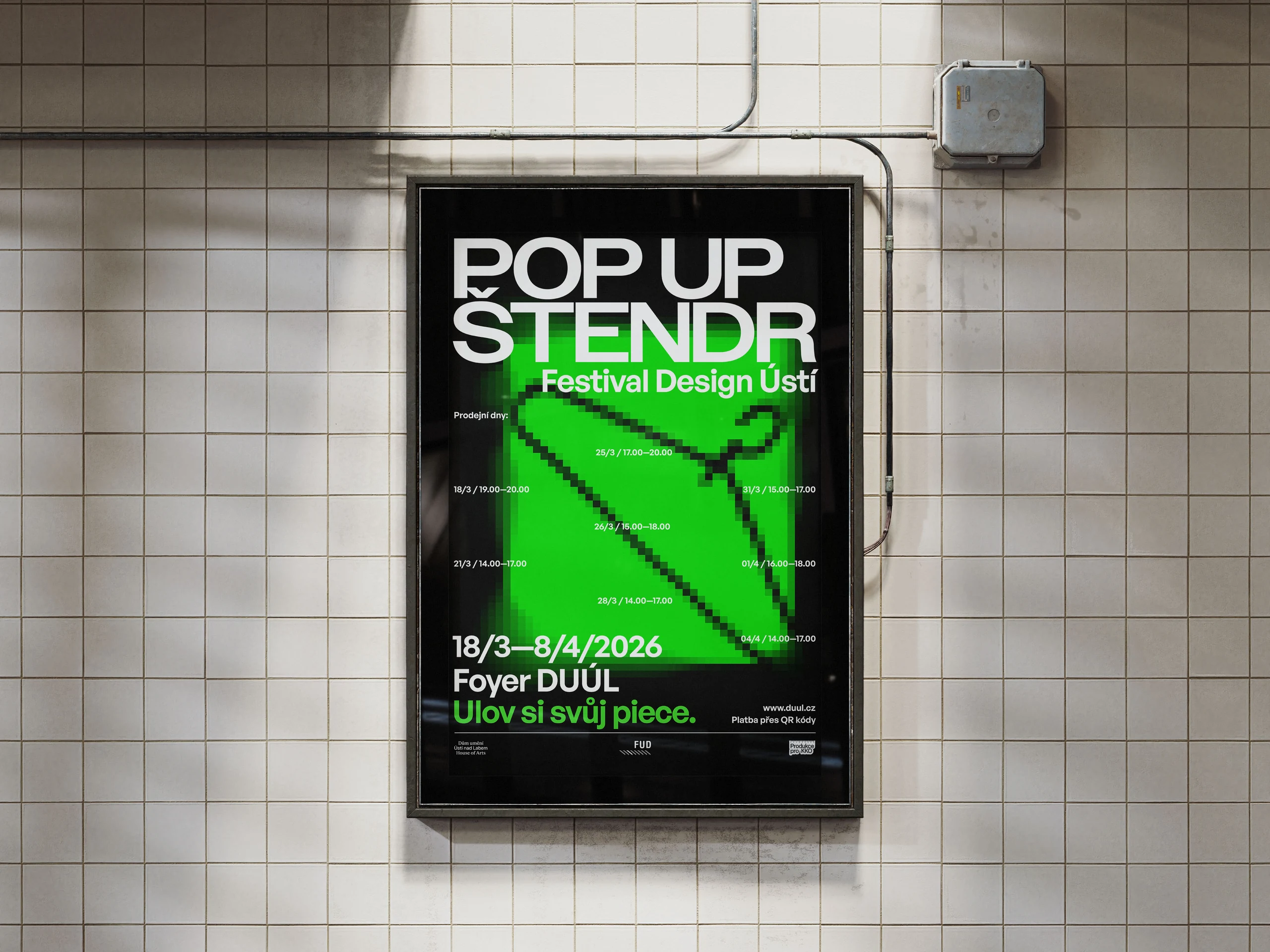 Plakát POP UP Štendr v citylightu